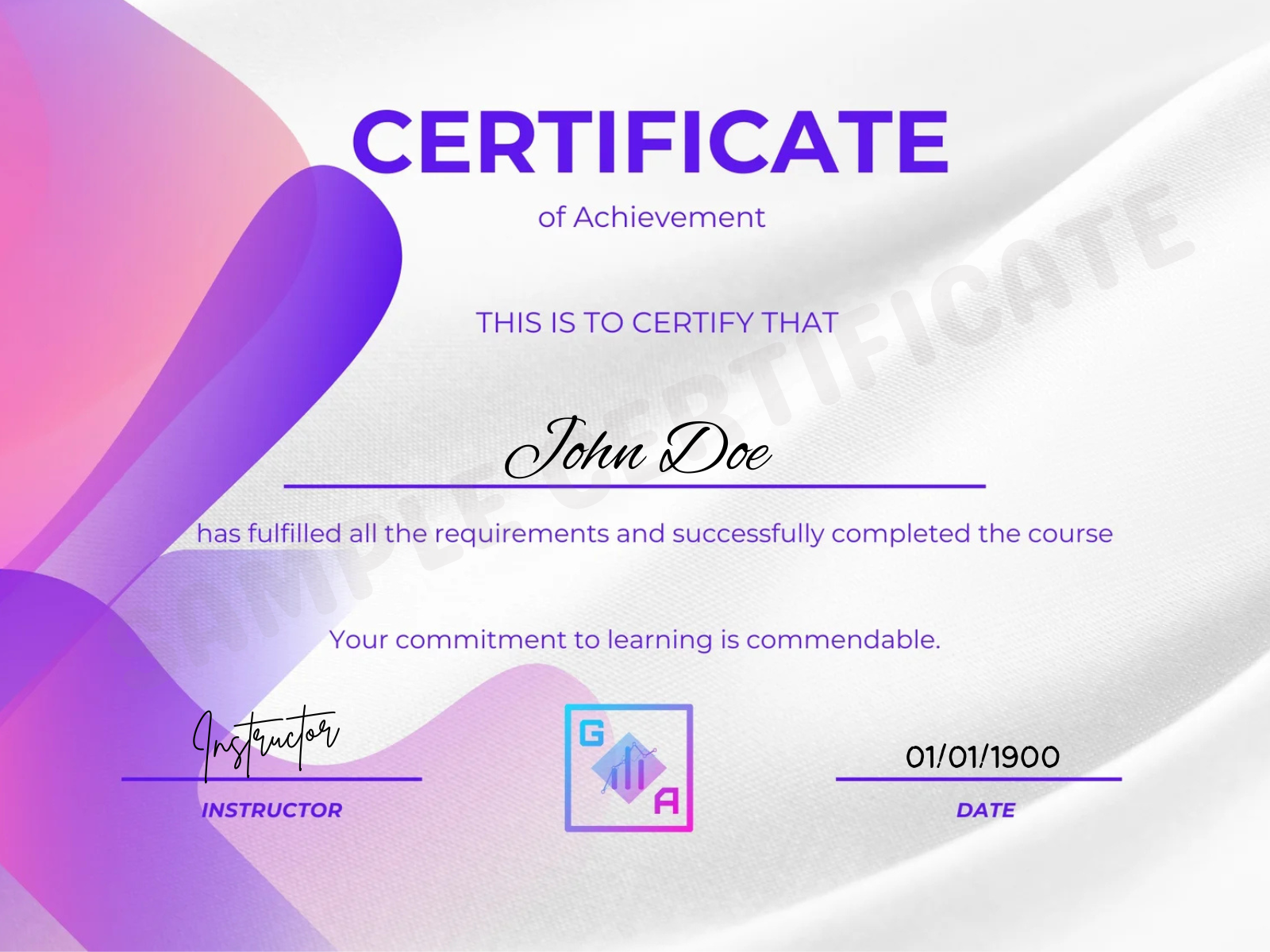 Sample Certificate Geeks Analytics