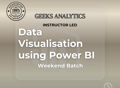 Beginner to Advanced: Data Visualisation using Power BI